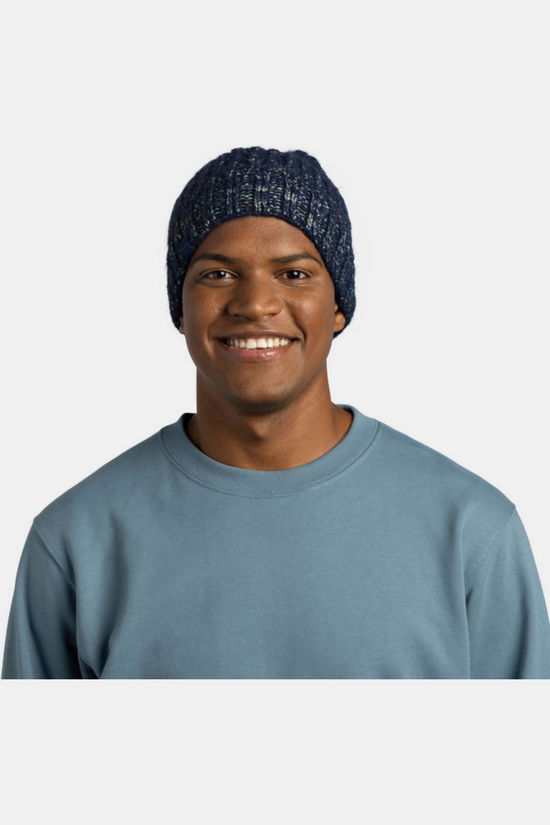 Buff Bonnet Knitted & Fleece Band Beanie Dalia Night Blue Night Blue