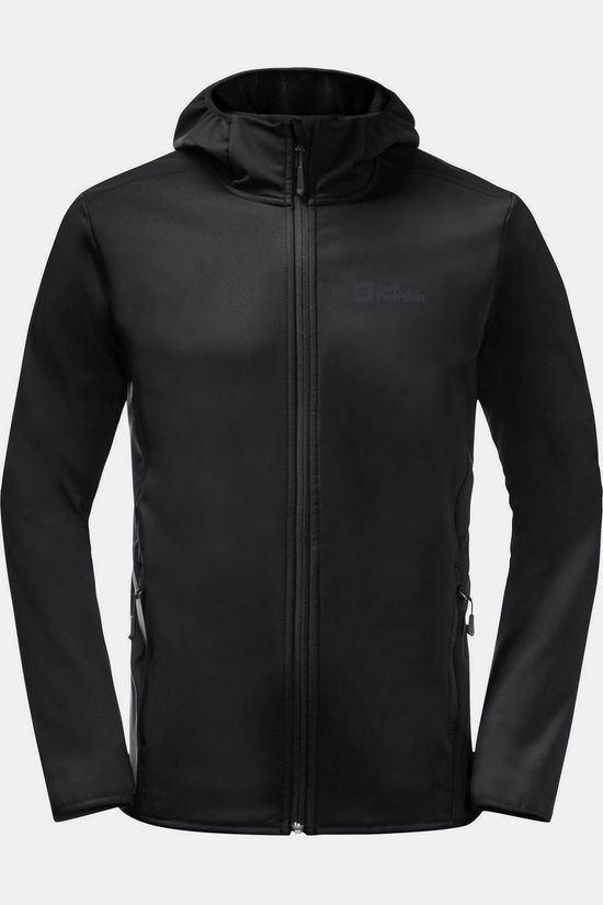 Jack Wolfskin Softshell Bornberg Hoodie Black