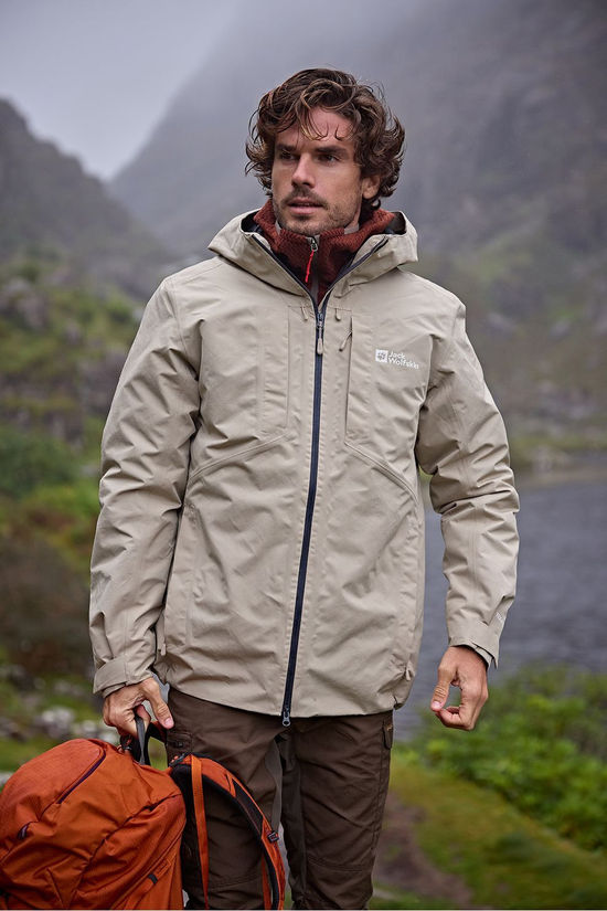 Jack Wolfskin Veste 3 En 1 Icecape 3In1 Down Jkt M Linen