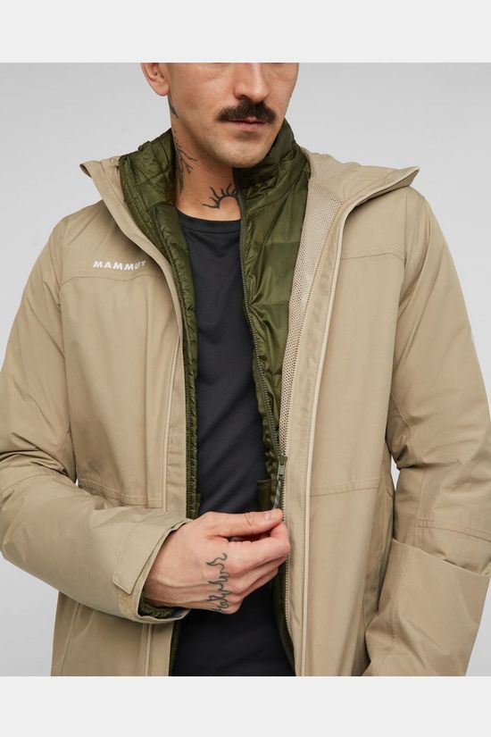 Mammut 3-In-1 Jas Treeline 3 In 1 Hs Hooded Jacket Men Sablun-Dark Marsh
