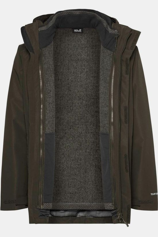 Jack Wolfskin Veste 3 En 1 Pinetrail 3In1 Jkt M Obsidian Moss