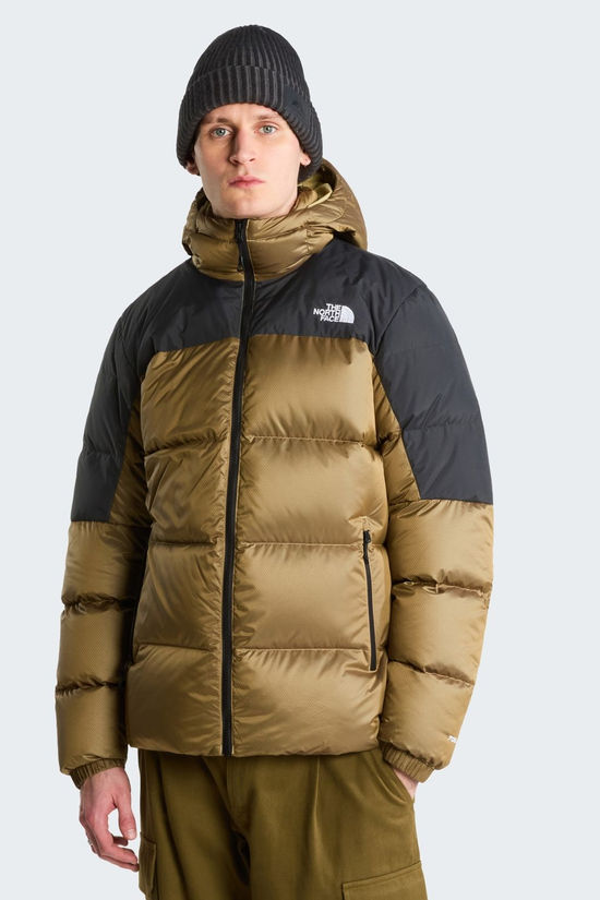 The North Face Donsjas M Diablo Down 2.0 Hoodie Khaki Stone Black Heath