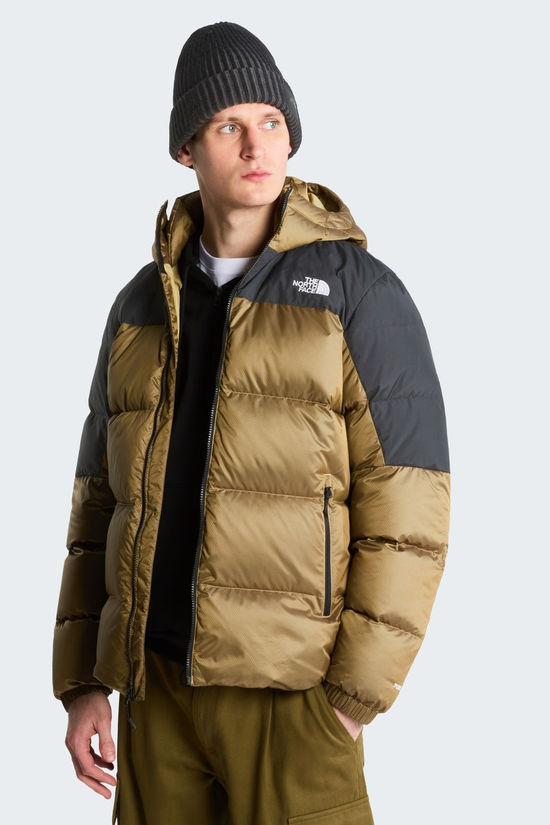 The North Face Donsjas M Diablo Down 2.0 Hoodie Khaki Stone Black Heath