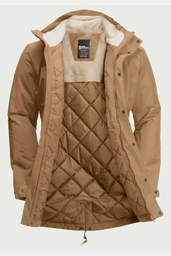 Jack Wolfskin Veste Imperméable Talforst Parka M Chipmunk