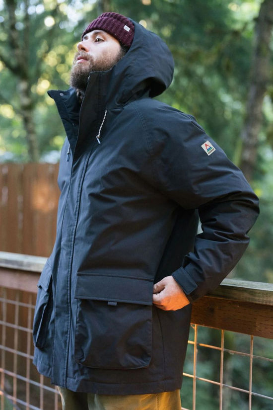 Passenger Veste Imperméable Baltic Parka Black