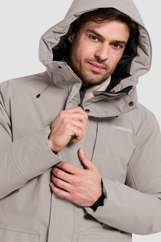 Didriksons 1913 Veste Akilles Usx Parka 2 Ash Brown