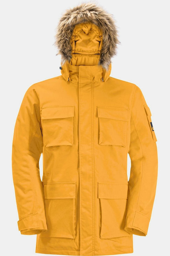 Jack Wolfskin Veste Imperméable Glacier Canyon Parka Mustard