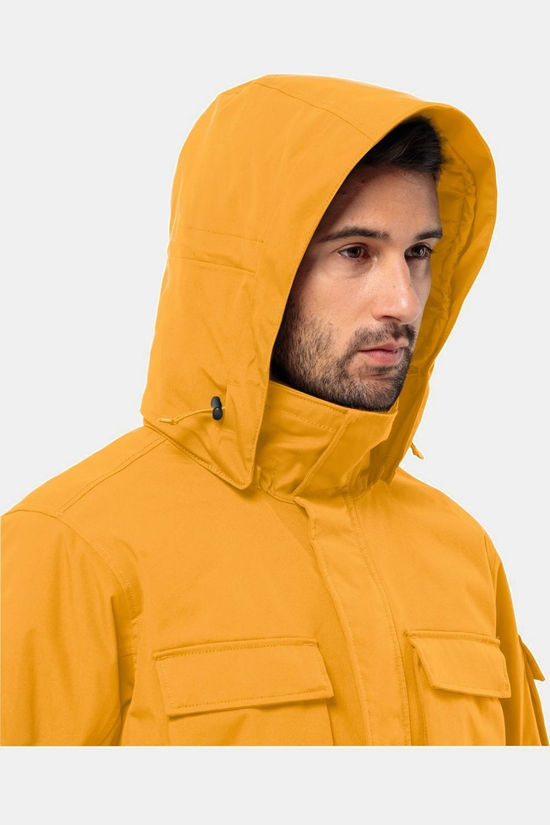 Jack Wolfskin Veste Imperméable Glacier Canyon Parka Mustard
