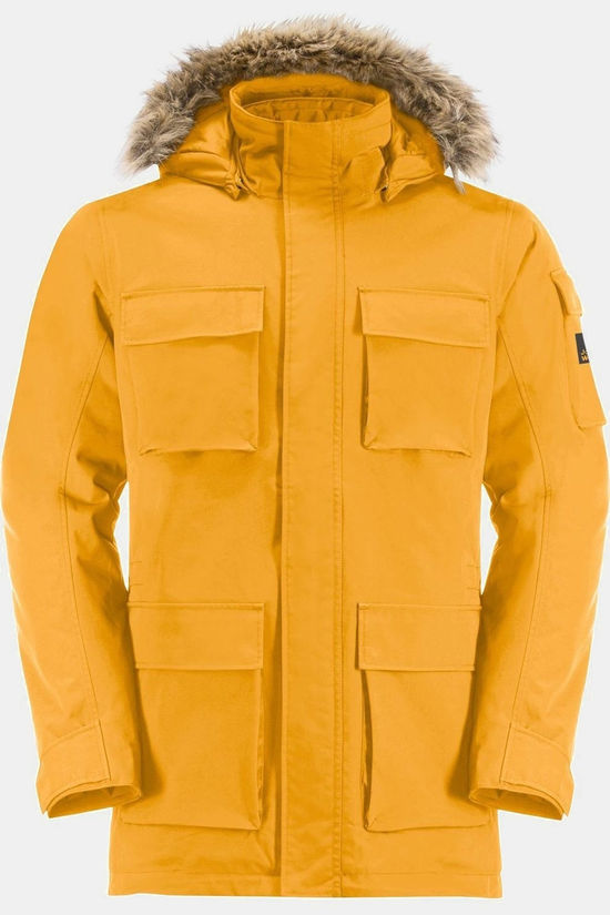 Jack Wolfskin Veste Imperméable Glacier Canyon Parka Mustard
