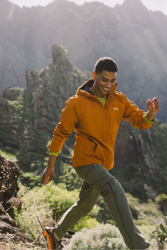 Jack Wolfskin Veste Imperméable Tempest 2L Jkt M Autumn Leaves