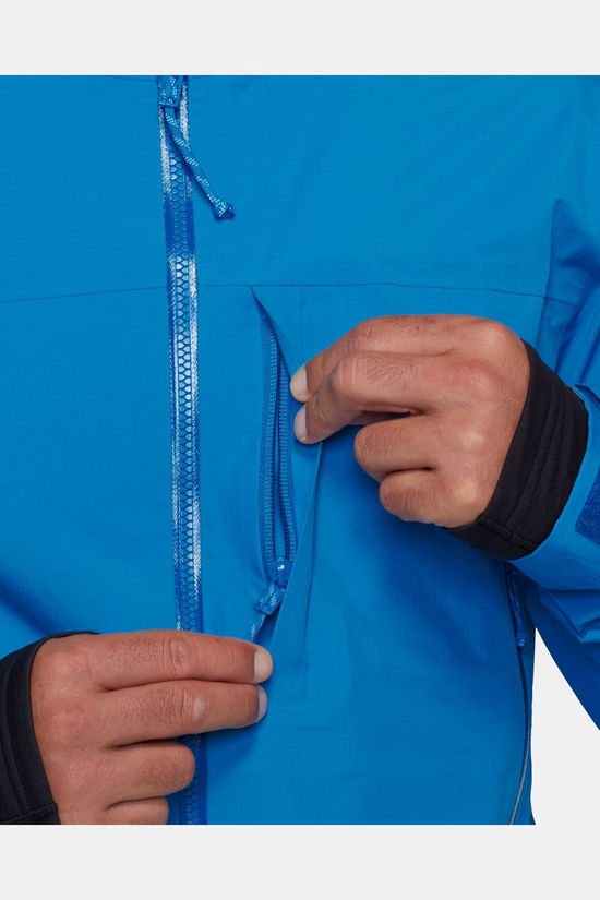 Mammut Veste Imperméable Alto Guide Hs Hooded Jacket Glacier Blue