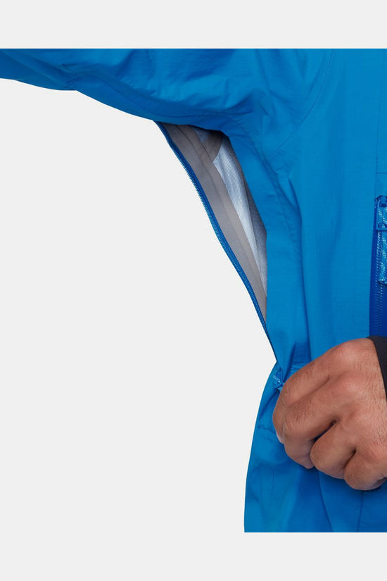 Mammut Veste Imperméable Alto Guide Hs Hooded Jacket Glacier Blue