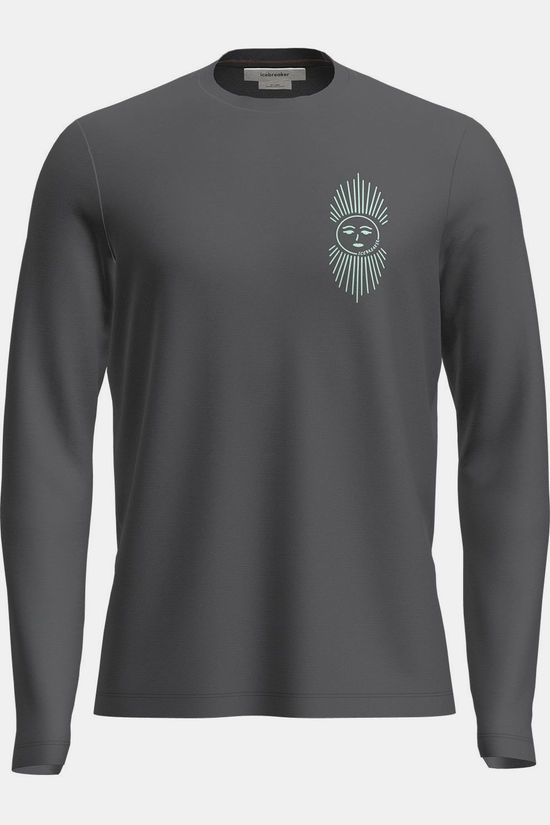 icebreaker T-Shirt M Mer 150 Tech Lite Ls Tee Ib Solar Obsidian