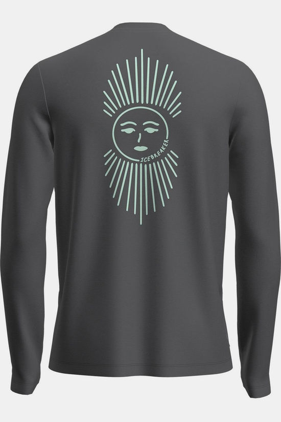 icebreaker T-Shirt M Mer 150 Tech Lite Ls Tee Ib Solar Obsidian