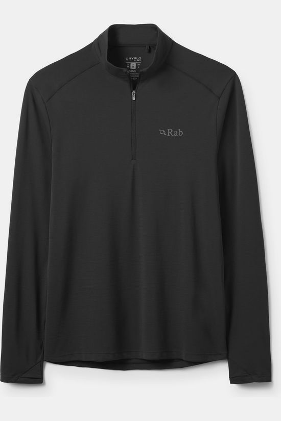 Rab T-Shirt Force Ls Zip Black