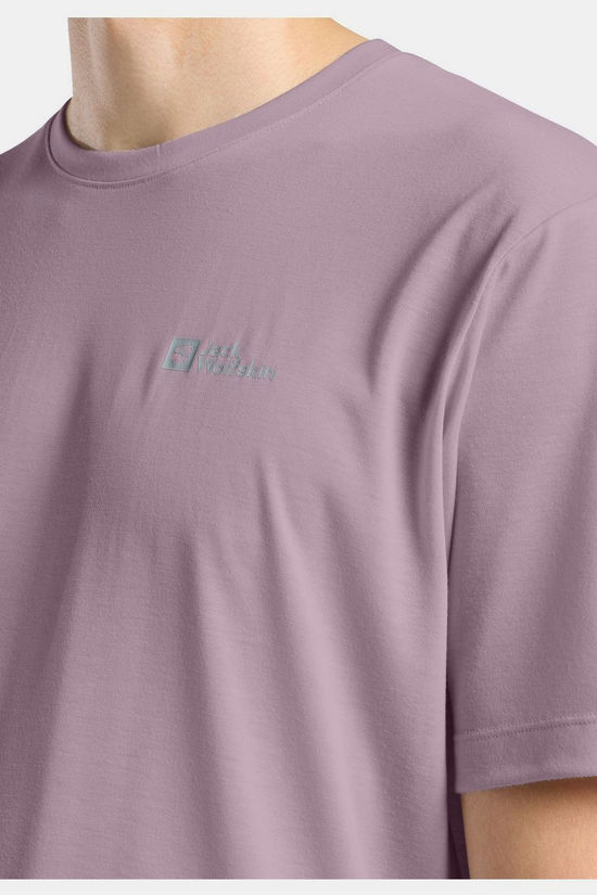 Jack Wolfskin T-Shirt Vonnan Tee Dark Grey/Dark Grey