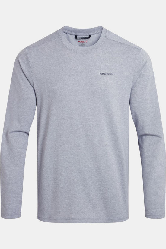Craghoppers T-Shirt Nosilife Abel Long Sleeved T-Shirt Soft Grey Marl