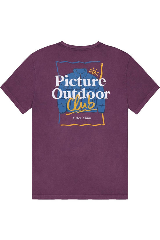 Picture T-Shirt Koleoh Tee Purple Wine Washed