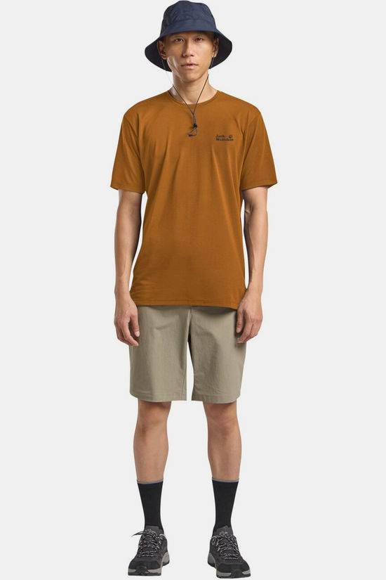 Jack Wolfskin T-Shirt Vonnan Graphic T M Outdoor Autumn Leaves