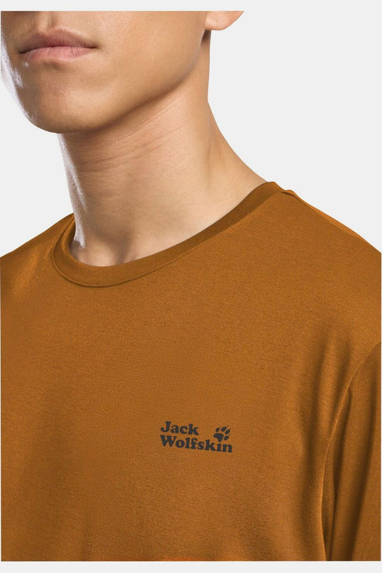 Jack Wolfskin T-Shirt Vonnan Graphic T M Outdoor Autumn Leaves