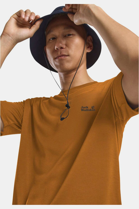 Jack Wolfskin T-Shirt Vonnan Graphic T M Outdoor Autumn Leaves