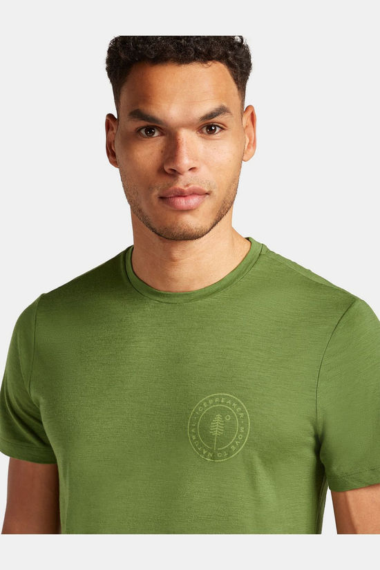 icebreaker T-Shirt M Mer 150 Tech Lite Ss Tee Hike Naturall Sphagnum