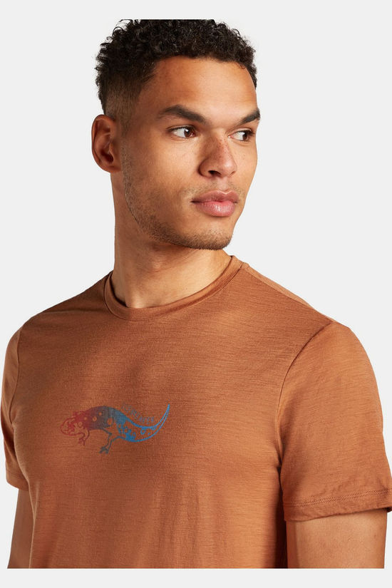 icebreaker T-Shirt M Mer 150 Tech Lite Ss Tee Slimey Salama Dusty Clay