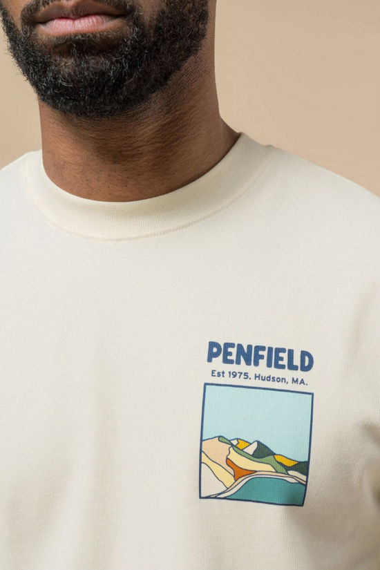 Penfield T-Shirt Block Landscape Graphic S/S T-Shirt Vanilla Ice