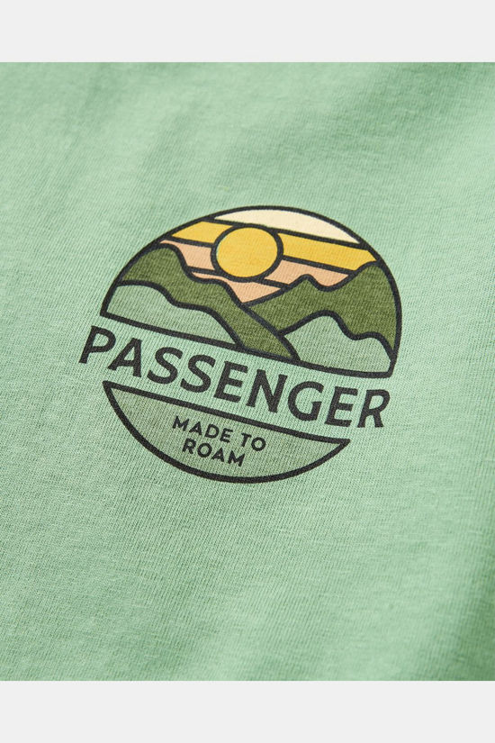 Passenger Clothing ltd T-Shirt Laidback Recycled Cotton Relaxed T-Shirt Stem Green