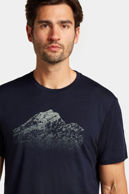 icebreaker T-Shirt M Mer 150 Tech Lite Ss T Ris Light Midnight Navy