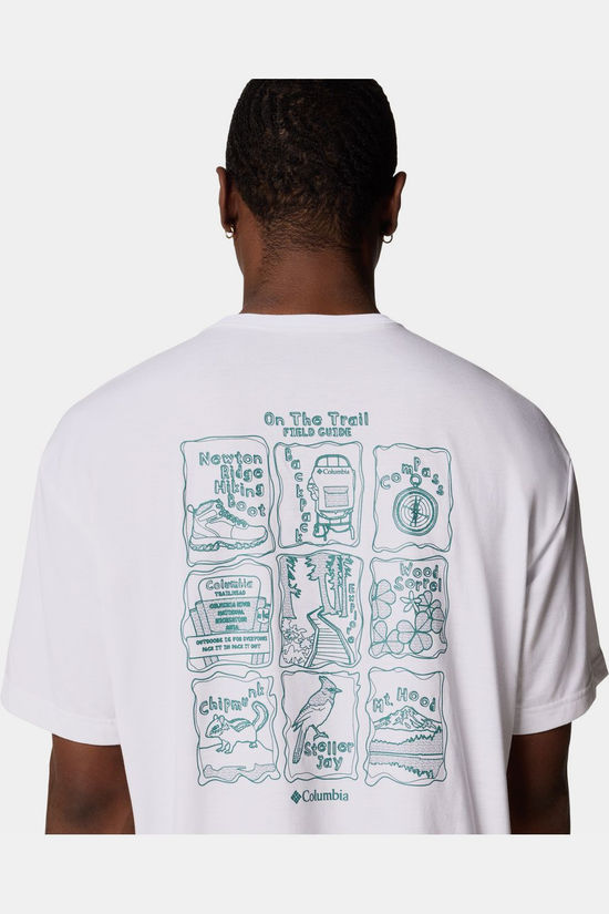 Columbia T-Shirt Cedar Trail™ Back Graphic Tee White/Trailguide Icons
