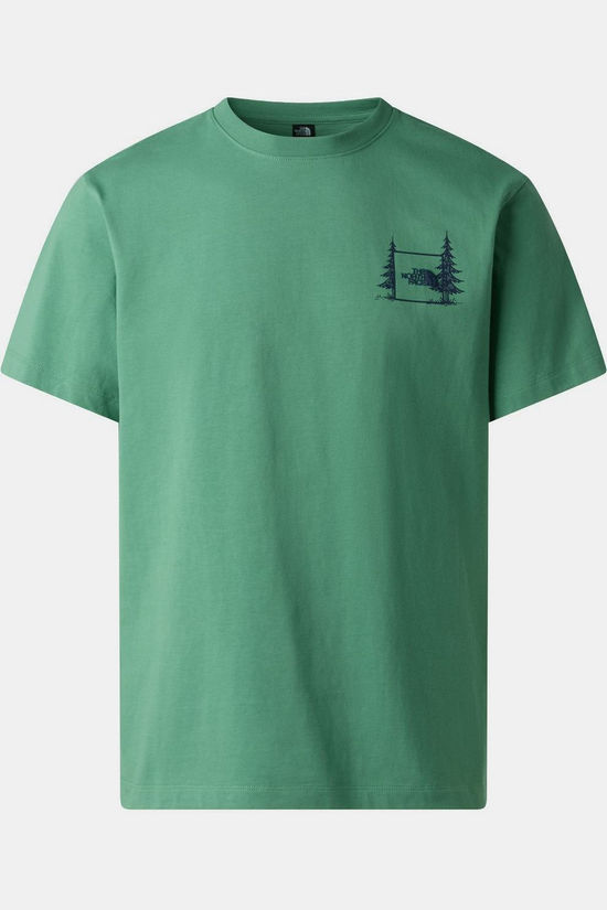 The North Face T-Shirt M Camping Relaxed Short Sleeve Tee-Graph Dimmed Algae