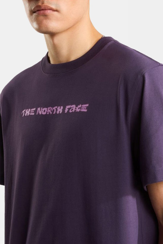 The North Face T-Shirt M Logo Twist Relaxed Short Sleeve Tee-Gr Endless Dusk