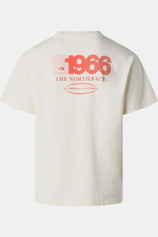 The North Face T-Shirt M Track Relaxed Short Sleeve Tee-Graphic White Dune