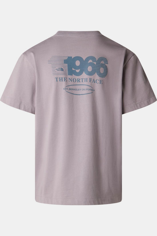 The North Face T-Shirt M Track Relaxed Short Sleeve Tee-Graphic Transcendent Grey