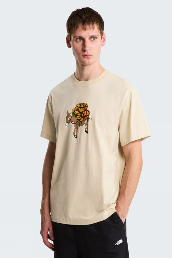 The North Face T-Shirt M Donkey Taxi Relaxed Short Sleeve Tee-G Desert Stone