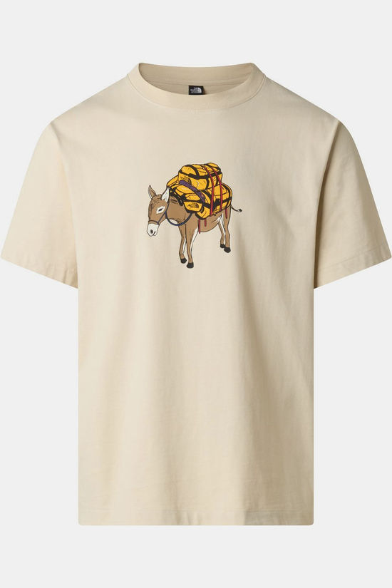 The North Face T-Shirt M Donkey Taxi Relaxed Short Sleeve Tee-G Desert Stone