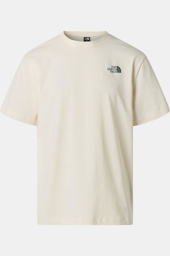 The North Face T-Shirt M Retro Earth Relaxed Short Sleeve Tee-G White Dune