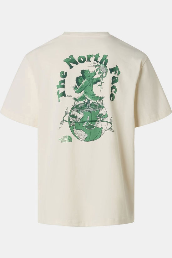 The North Face T-Shirt M Retro Earth Relaxed Short Sleeve Tee-G White Dune