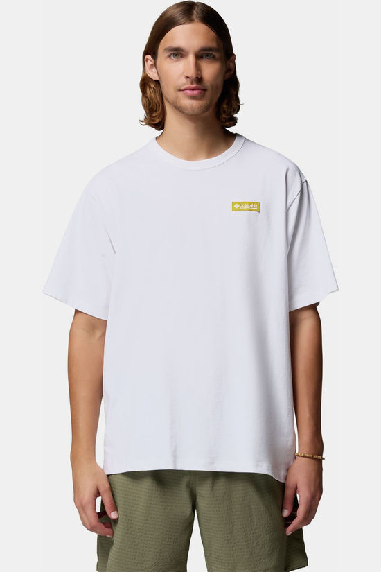 Columbia T-Shirt Csc™ Heavyweight Iconic Tee White, Repeated Peaks