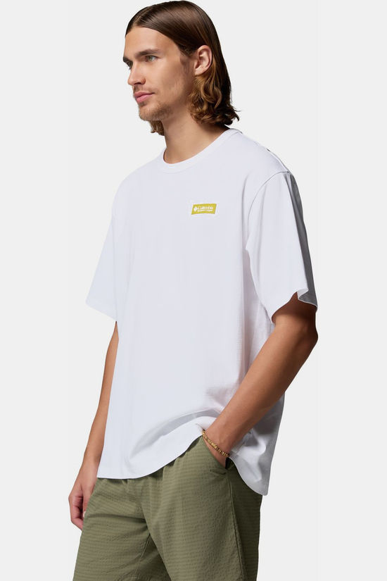 Columbia T-Shirt Csc™ Heavyweight Iconic Tee White, Repeated Peaks