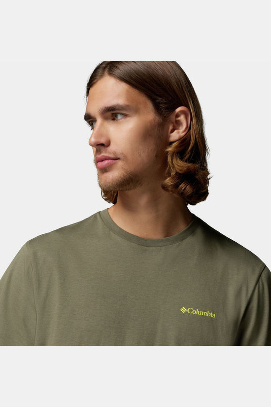 Columbia T-Shirt Csc™ Outdoor Back Graphic Tee Stone Green, Shining Sandscape