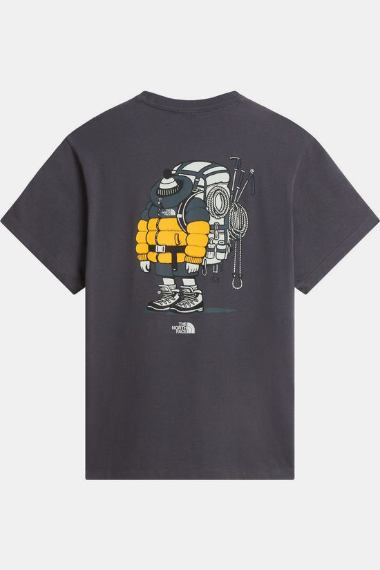 The North Face T-Shirt U Gear Up Get Out Rlx Ss Tee-Graphic Anthracite Grey