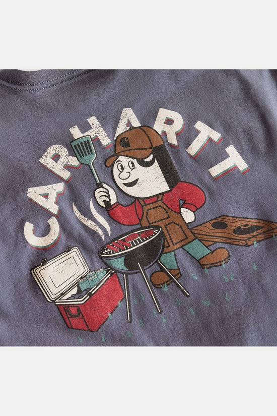 Carhartt T-Shirt Irvine Relaxed Grill T-Shirt Bluestone