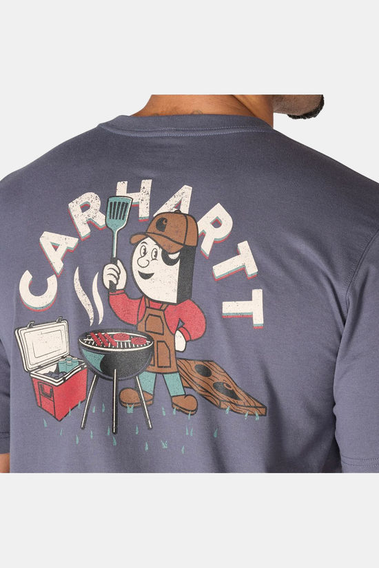 Carhartt T-Shirt Irvine Relaxed Grill T-Shirt Bluestone