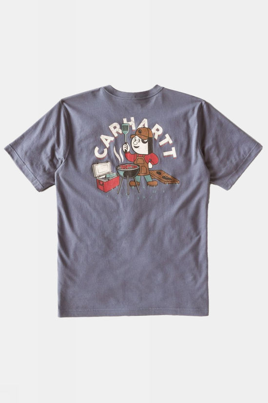 Carhartt T-Shirt Irvine Relaxed Grill T-Shirt Bluestone