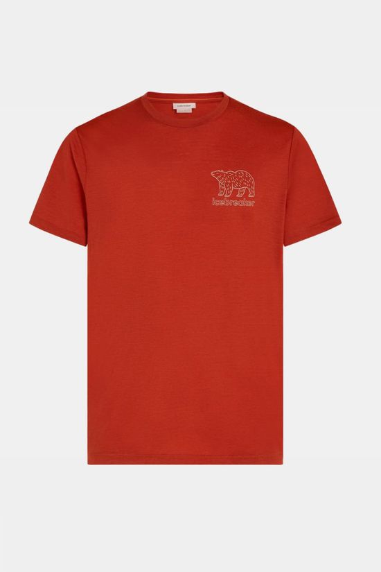 icebreaker T-Shirt Men M 150 Tech Lite Ss Tee Forest Footsc Agate