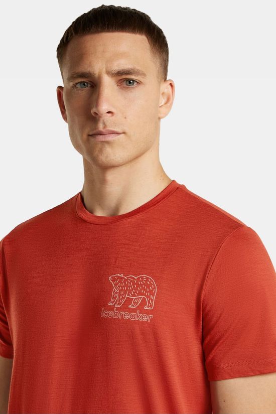 icebreaker T-Shirt Men M 150 Tech Lite Ss Tee Forest Footsc Agate