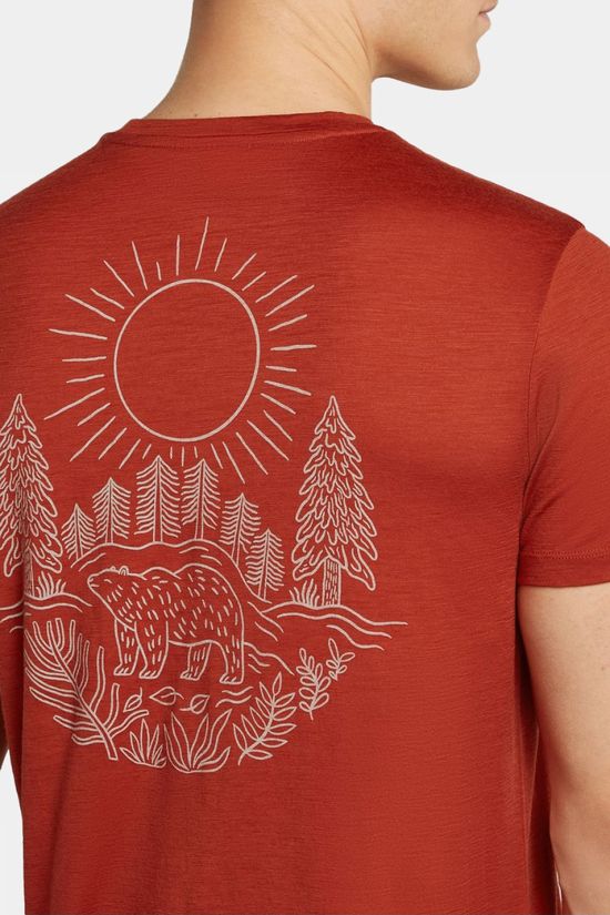 icebreaker T-Shirt Men M 150 Tech Lite Ss Tee Forest Footsc Agate