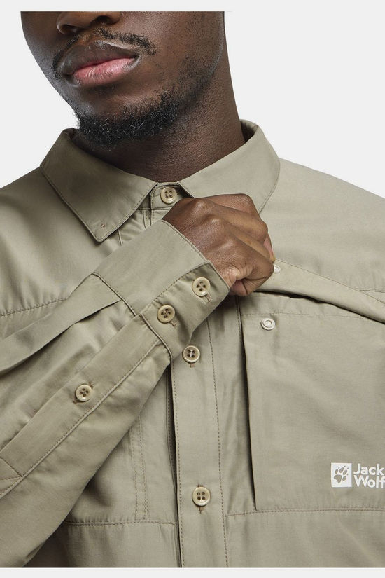 Jack Wolfskin Chemise Barrier Ls Shirt Stone